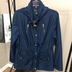 Navy Blue Raincoat | Medium